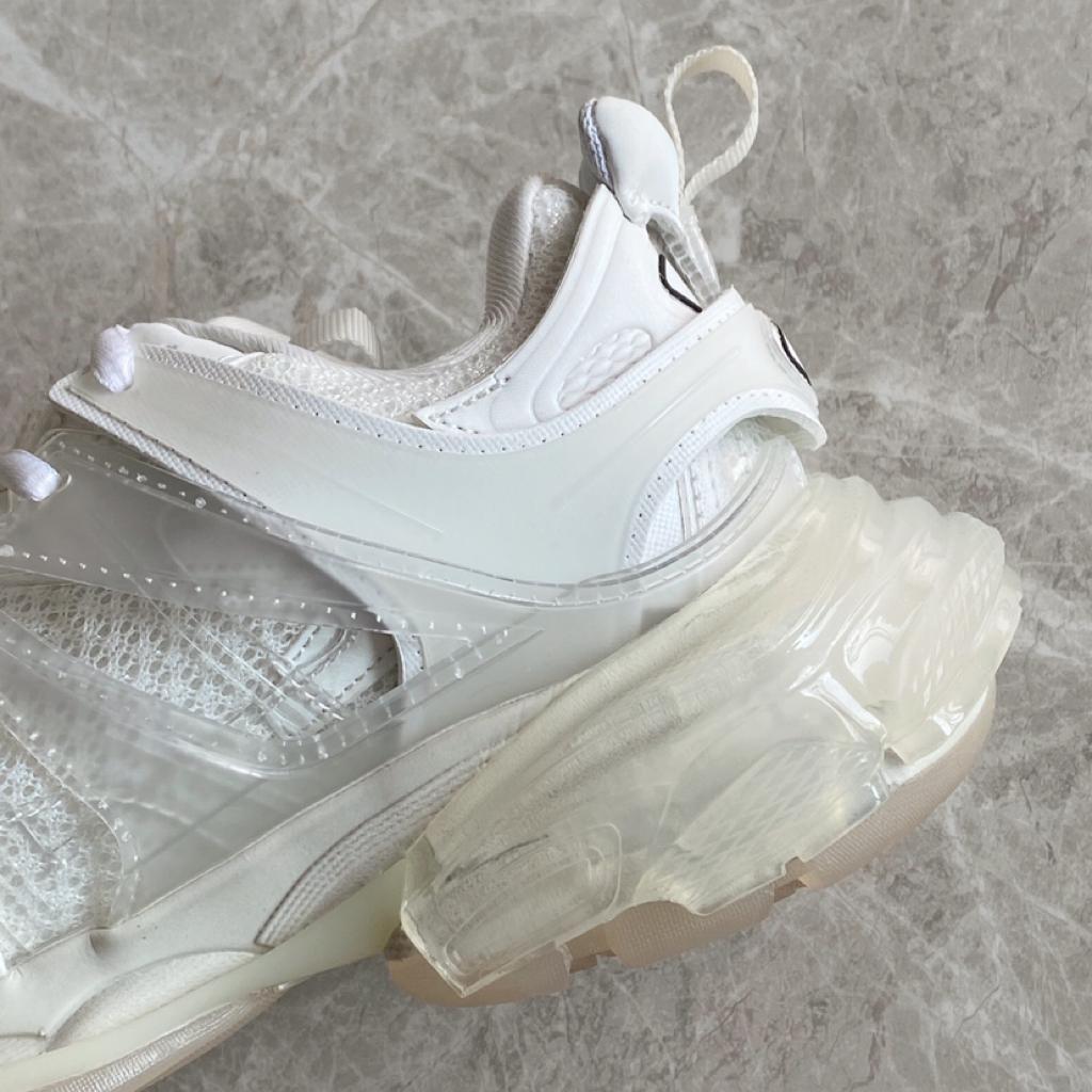 Balenciaga Track Clear Sole White - vstockx