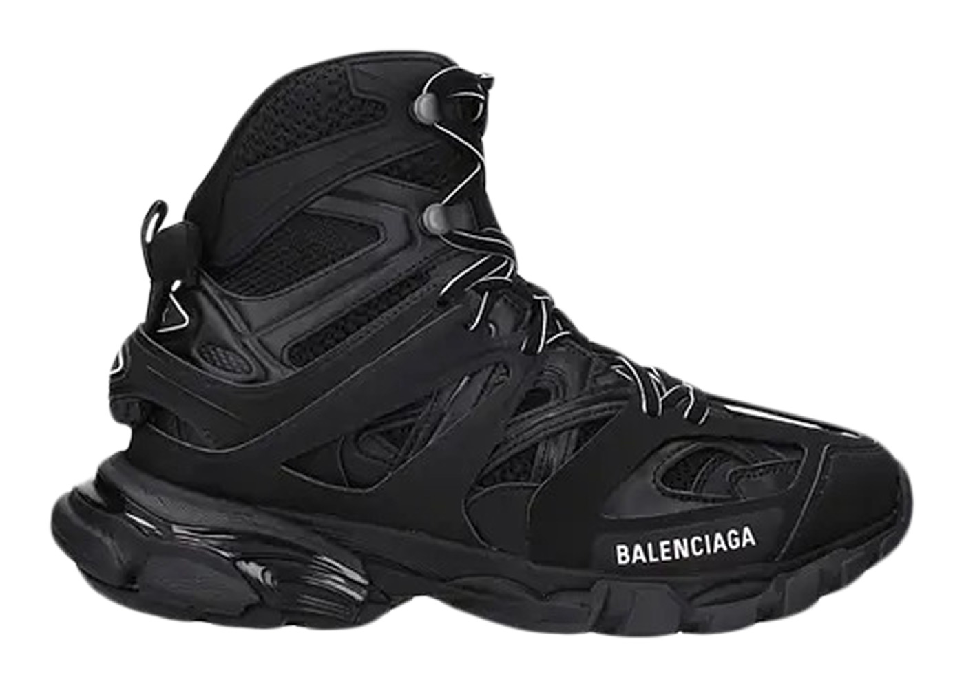 Balenciaga Track Hike Black Black White - vstockx