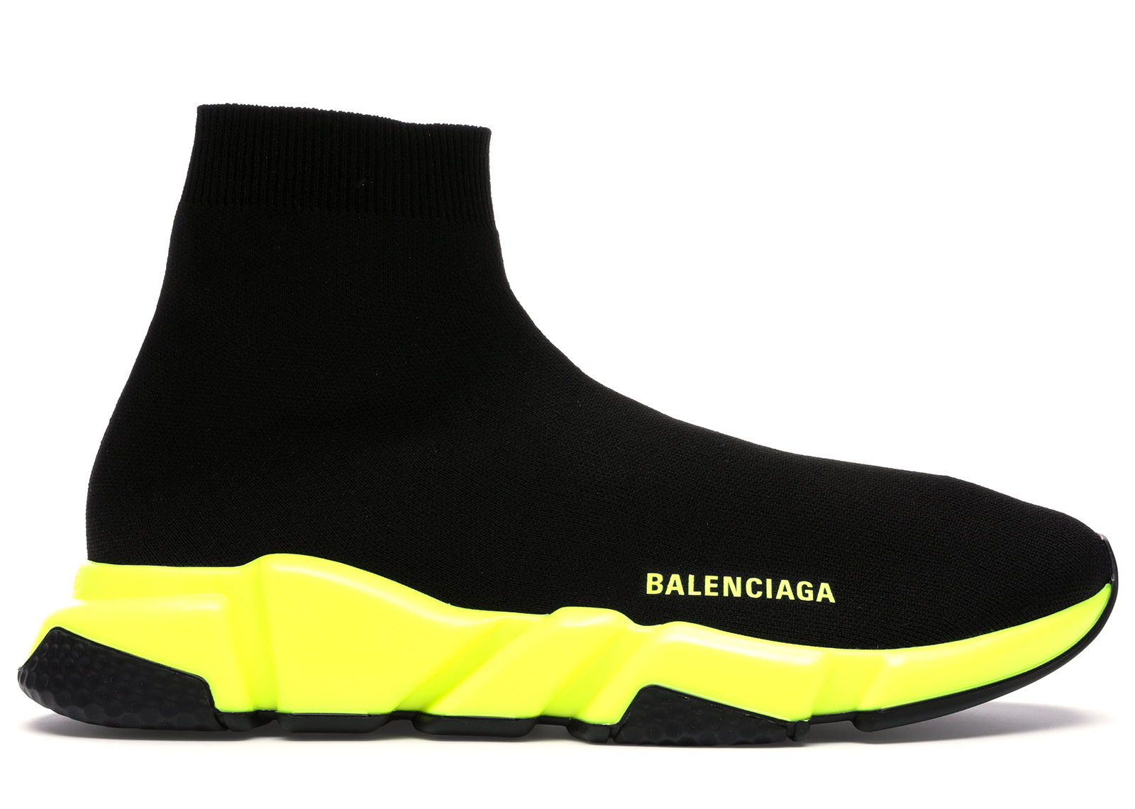 Balenciaga Speed Trainer Black Yellow - vstockx