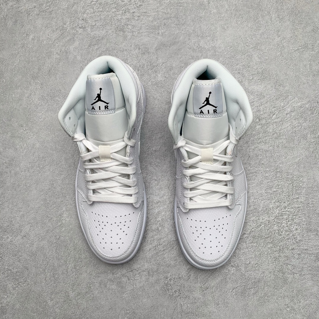 Jordan 1 Mid Triple White - vstockx