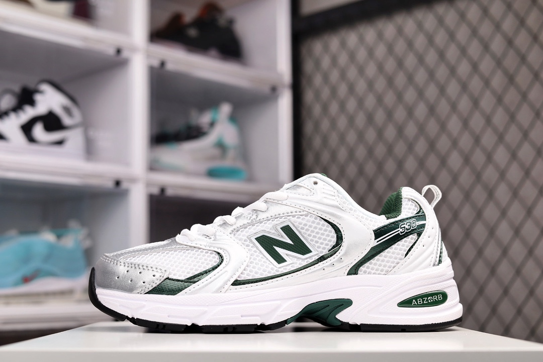 New Balance 530 White Nightwatch Green - vstockx