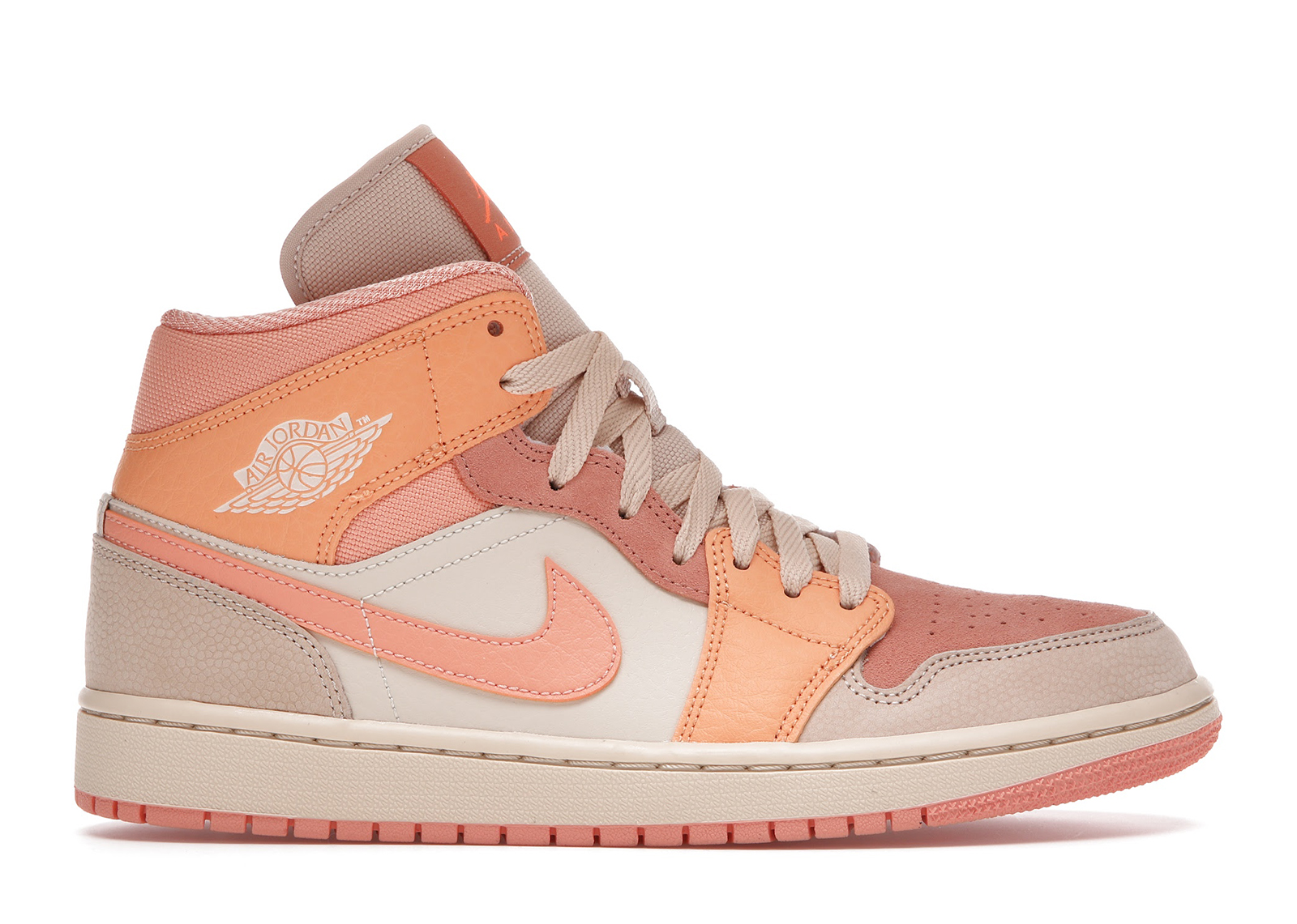 Jordan 1 Mid Apricot Orange - vstockx