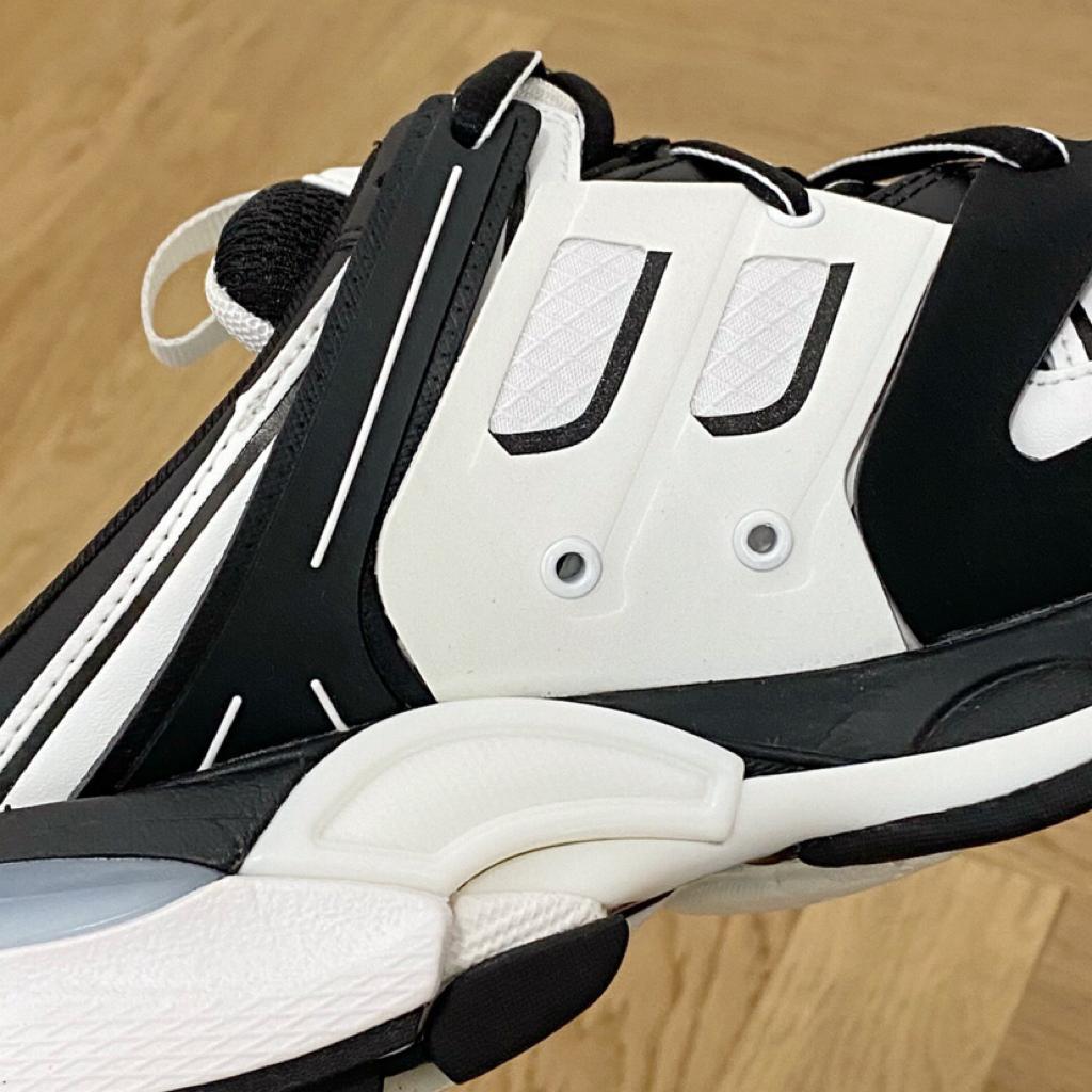 Balenciaga Track Mule Black White - vstockx