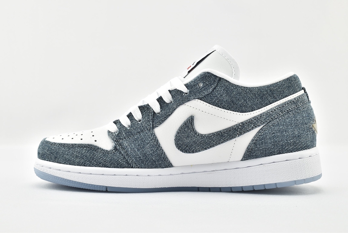 Jordan 1 Retro Low Canvas White Denim (W) - vstockx