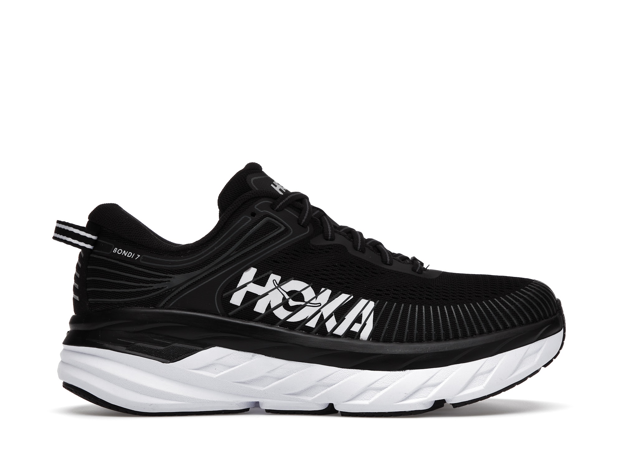 Hoka One One Bondi 7 Black White (Women's) - vstockx