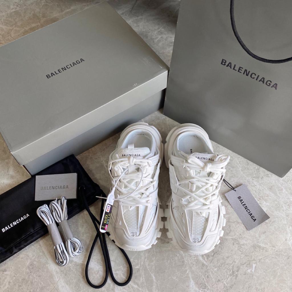 Balenciaga Track Mule White - vstockx