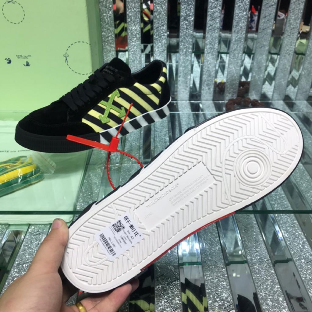 OFF-WHITE Vulc Low Black Yellow Green - vstockx