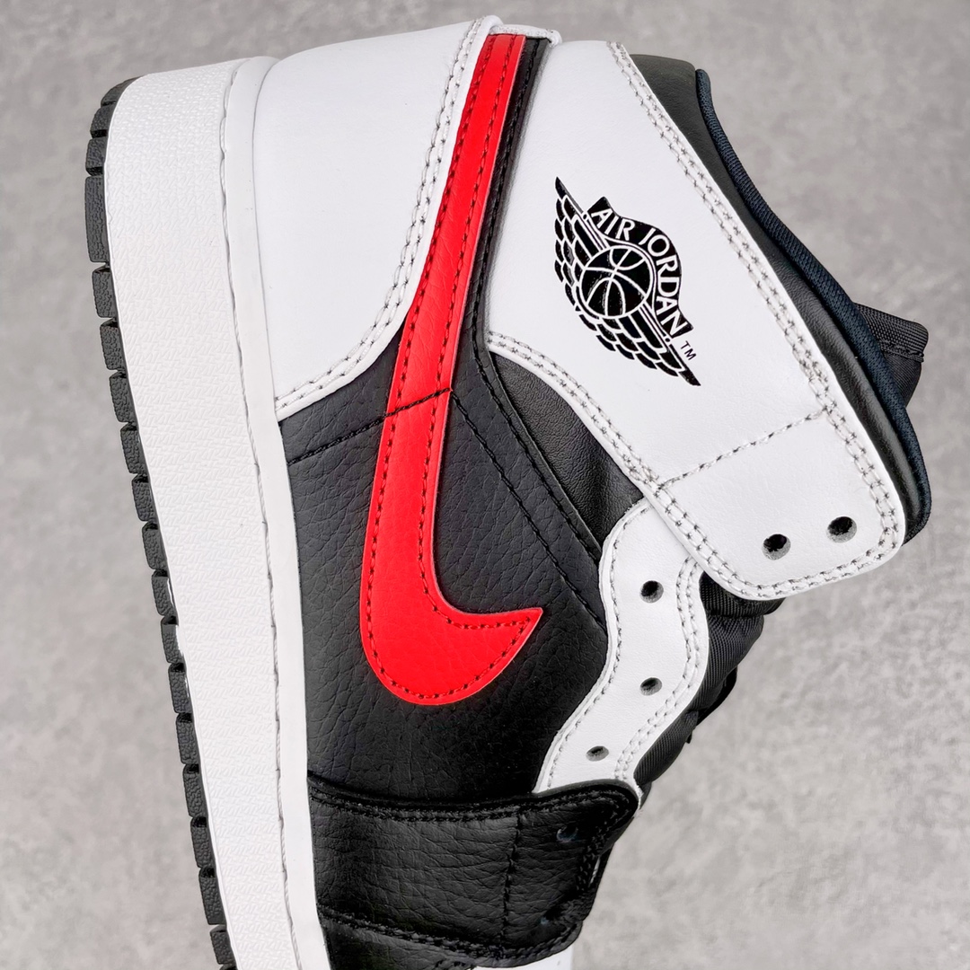 Jordan 1 Mid White Black Chile Red (GS) - vstockx
