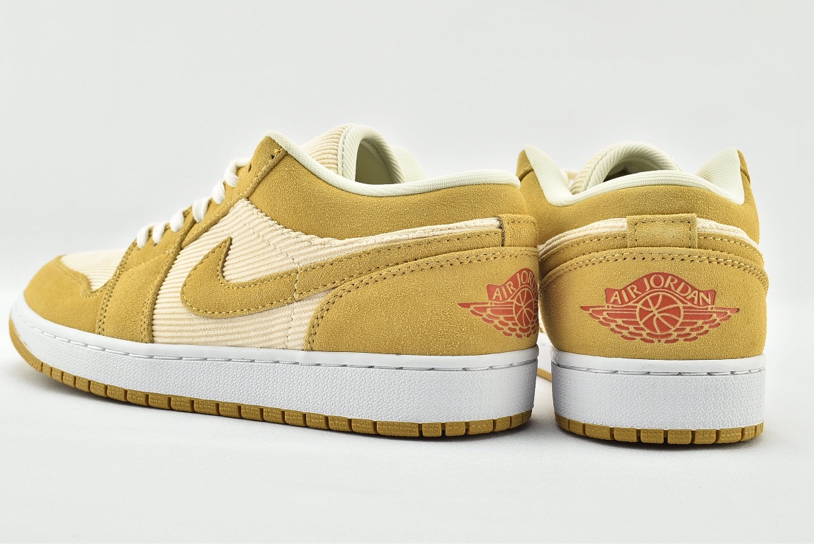 Jordan 1 Low SE Twine Orange Quartz Corduroy - vstockx