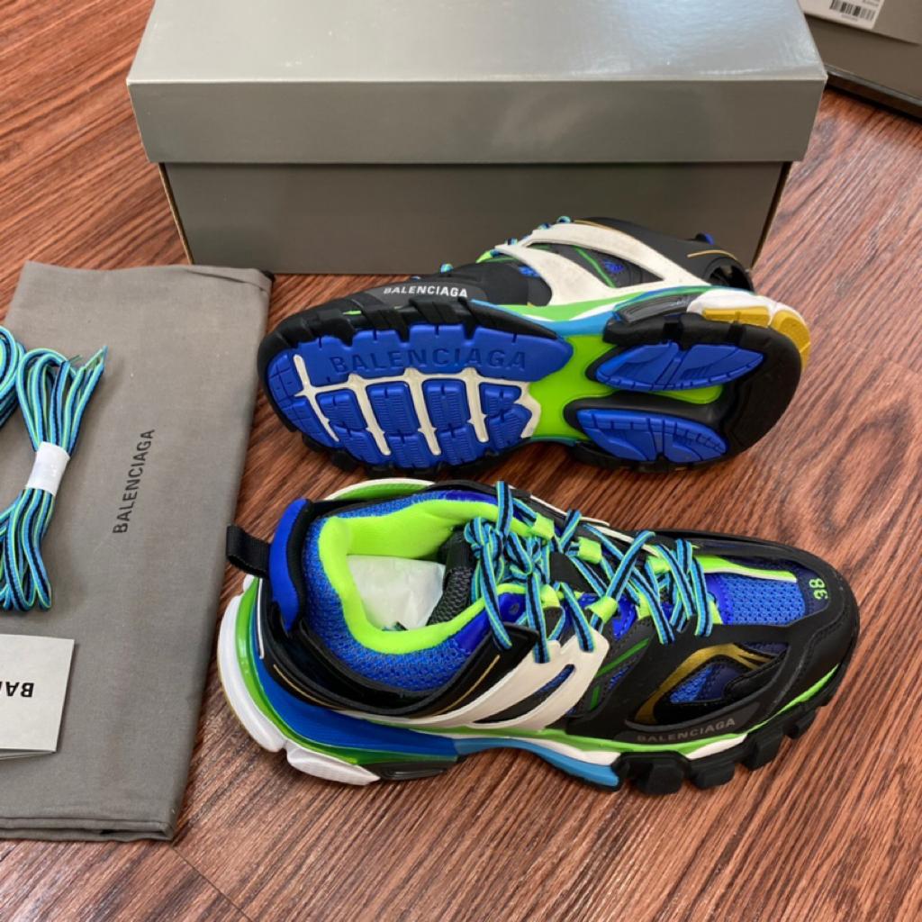 Balenciaga Track Green White Blue - vstockx