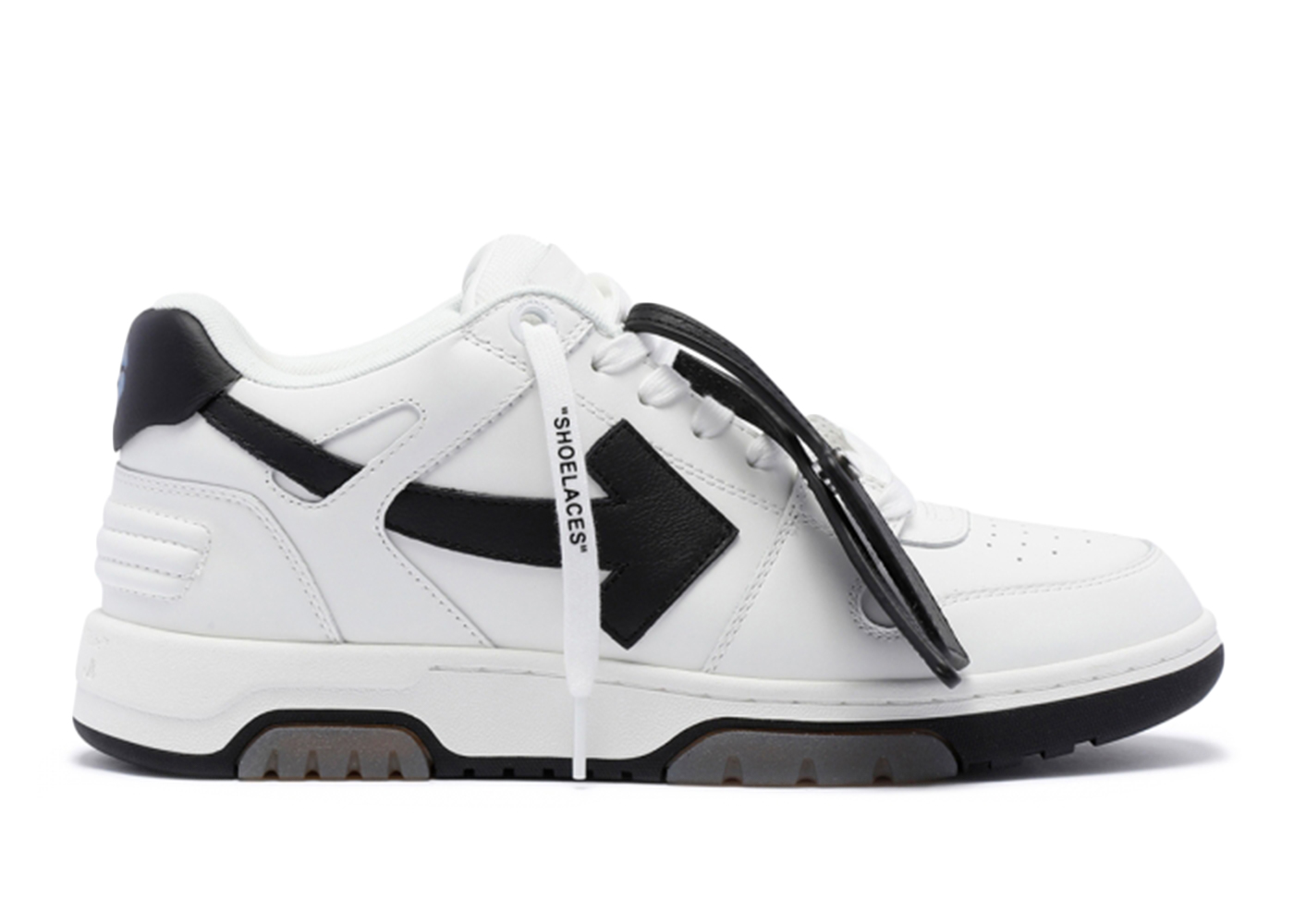 OFF-WHITE Out Of Office OOO 30 MM Low Tops Black White Blue - vstockx