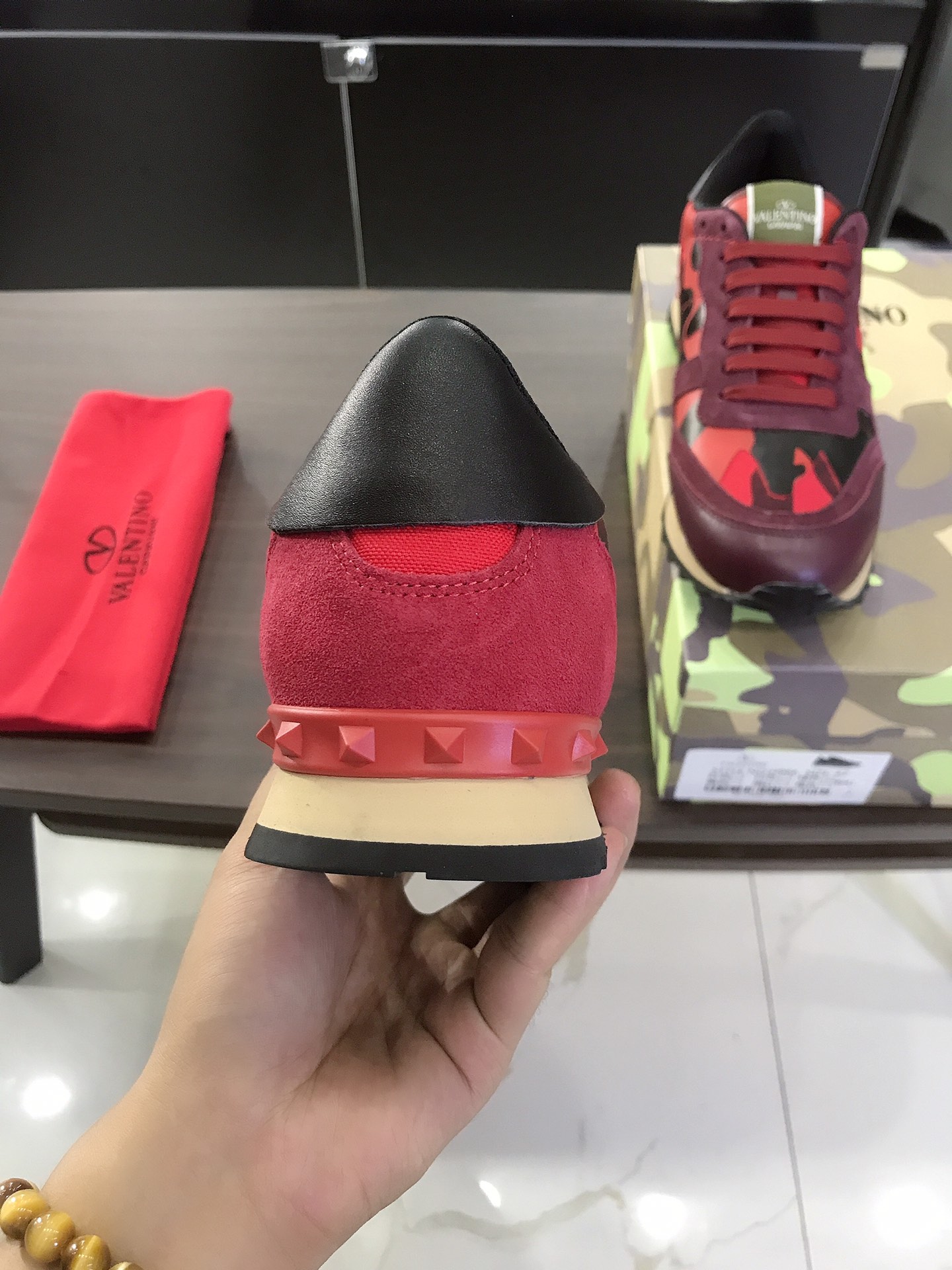 Valentino Garavani Rockrunner camouflage-print sneakers 1 - vstockx