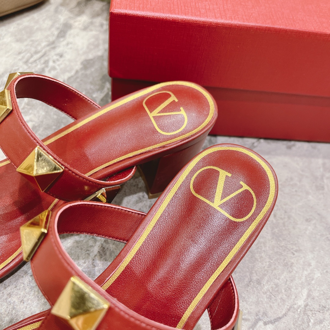 VALENTINO GARAVANI ROMAN STUD HEEL 6CM WOMEN 8 - vstockx