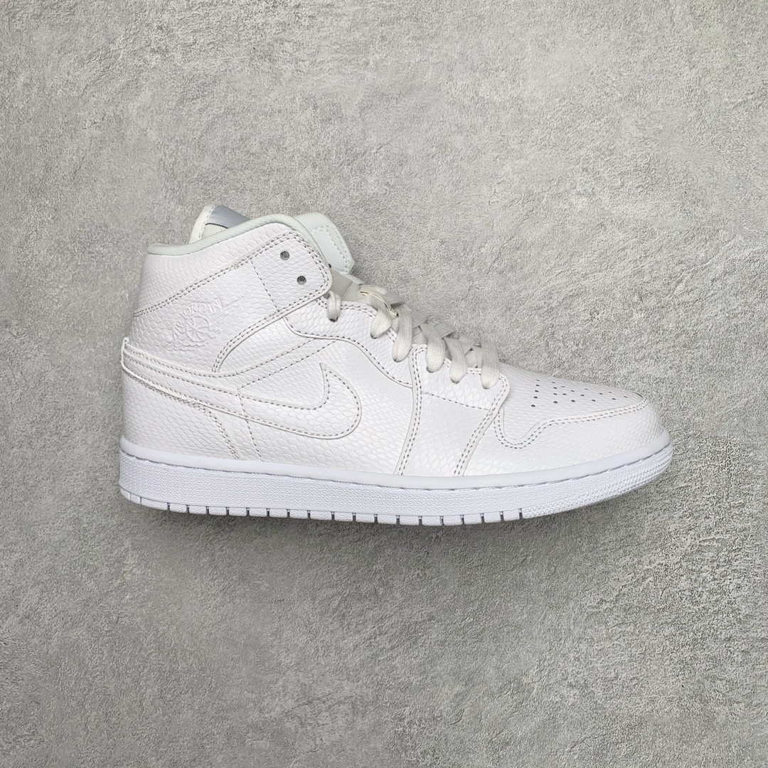 Jordan 1 Mid Triple White - vstockx