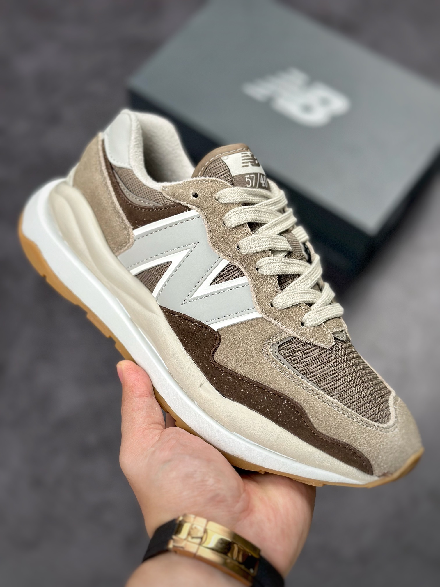New Balance 57/40 Mushroom Black Coffee - vstockx