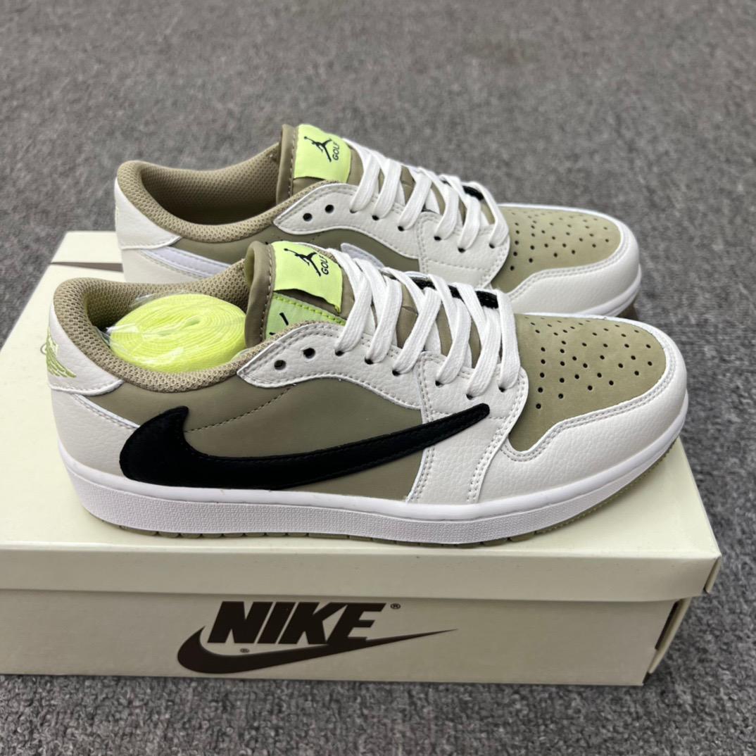 Jordan 1 Retro Low Golf Travis Scott Neutral Olive - vstockx