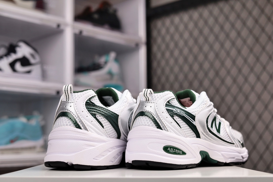 New Balance 530 White Nightwatch Green - vstockx