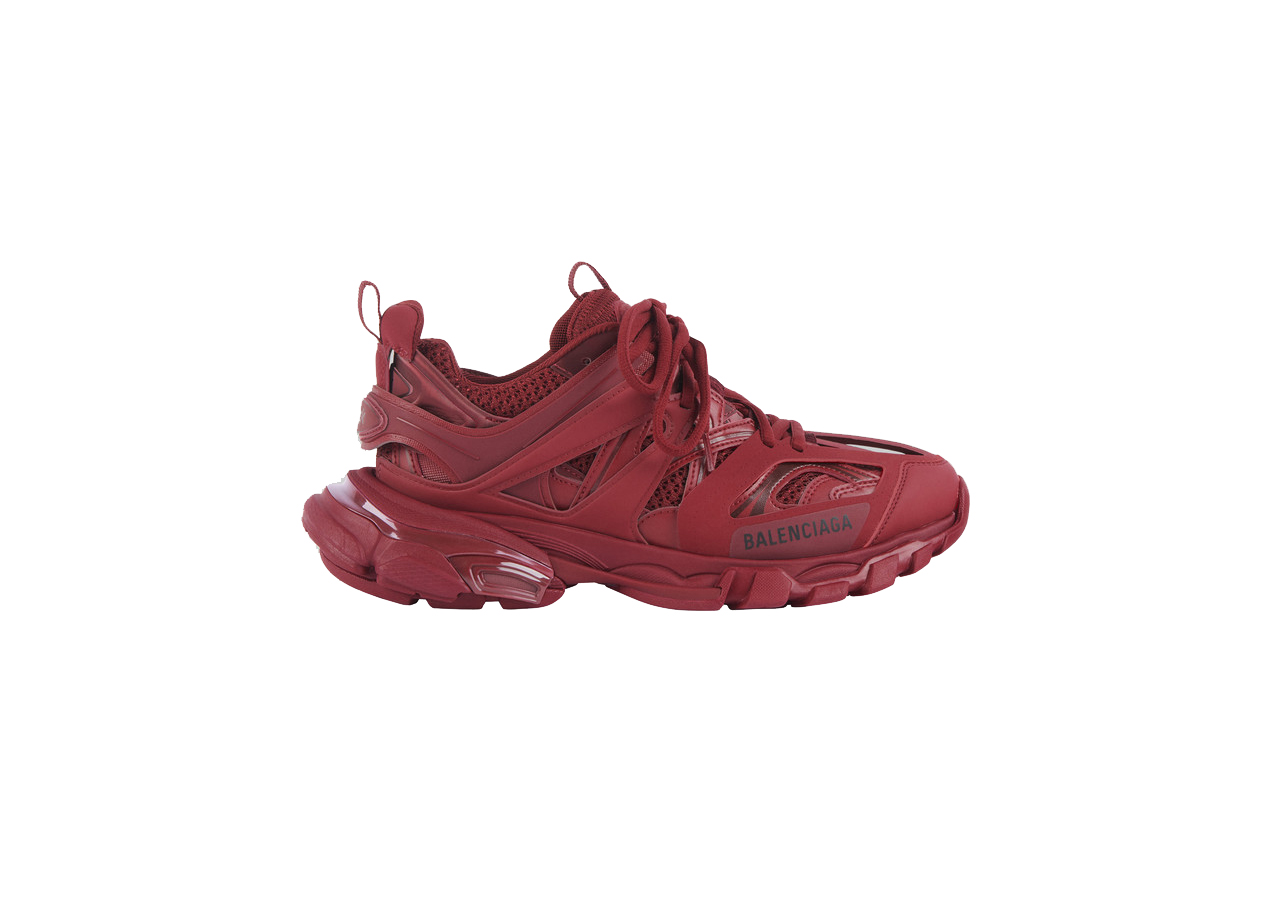 Balenciaga Track Burgundy - vstockx