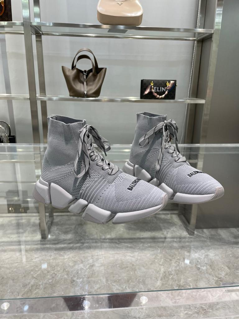 Balenciaga Speed 2.0 Lace Up Grey - vstockx