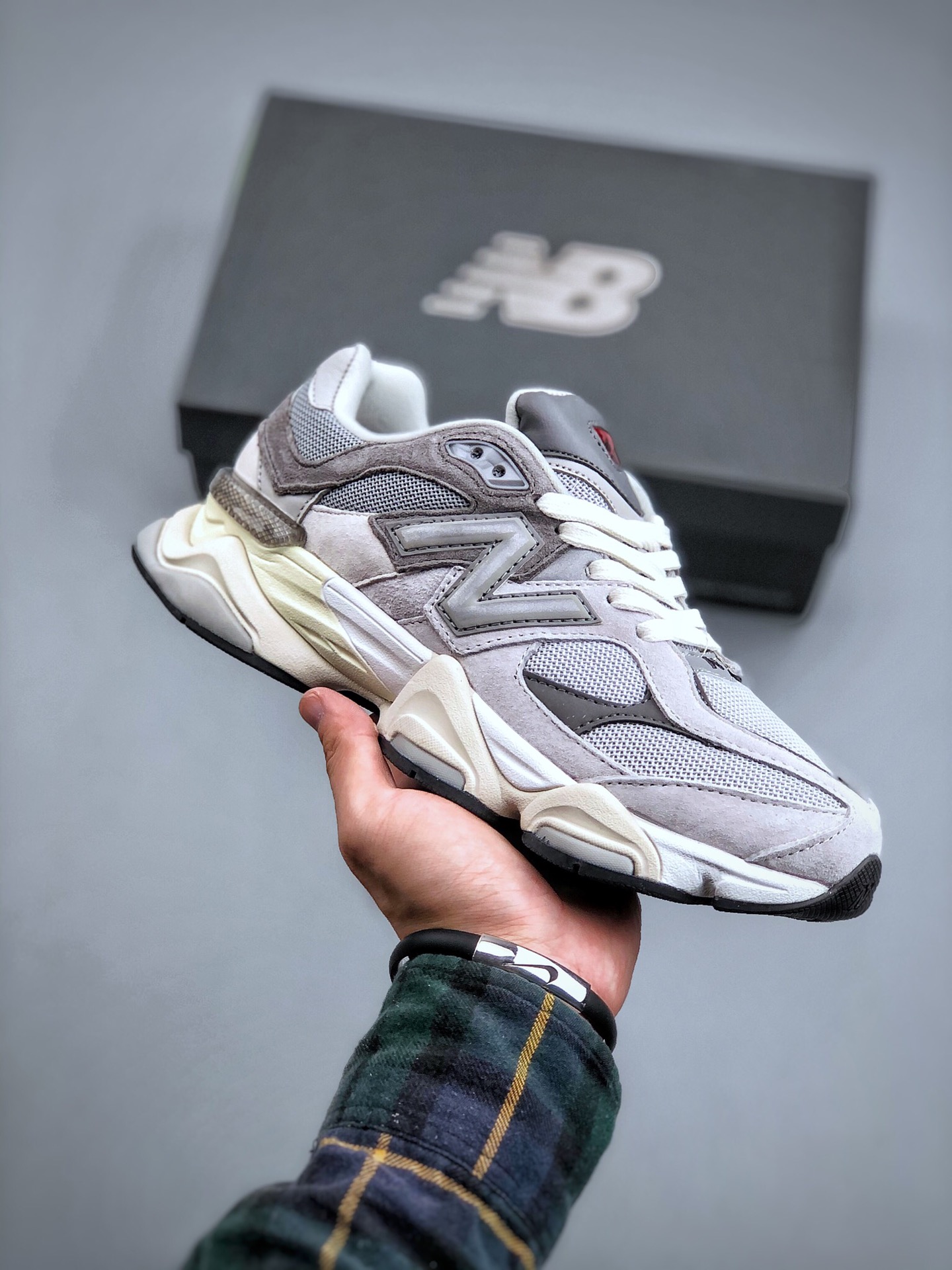 New Balance 9060 Rain Cloud Grey - vstockx