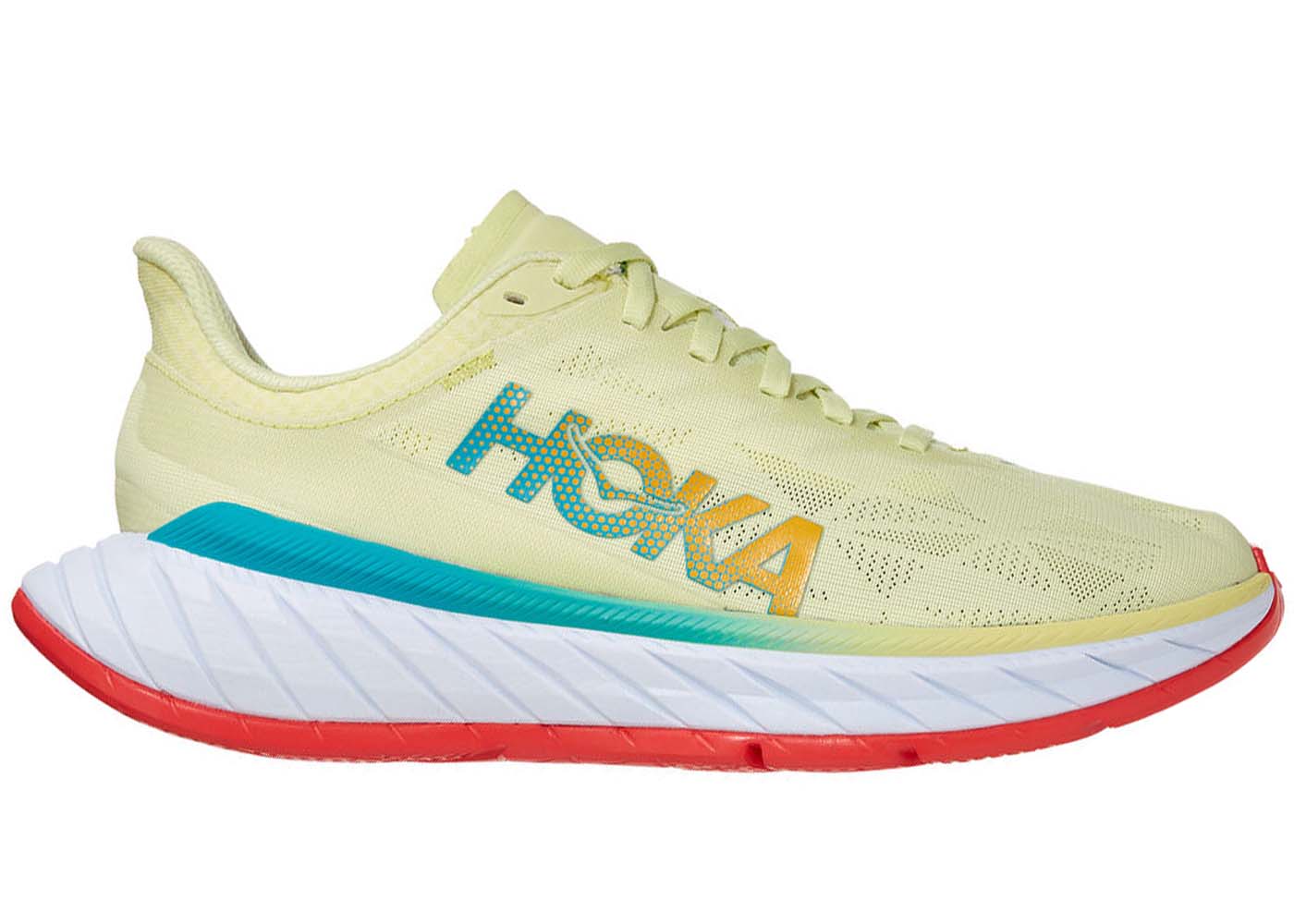 Hoka One One Carbon X 2 Luminary Green Hot Coral (Women's) - vstockx