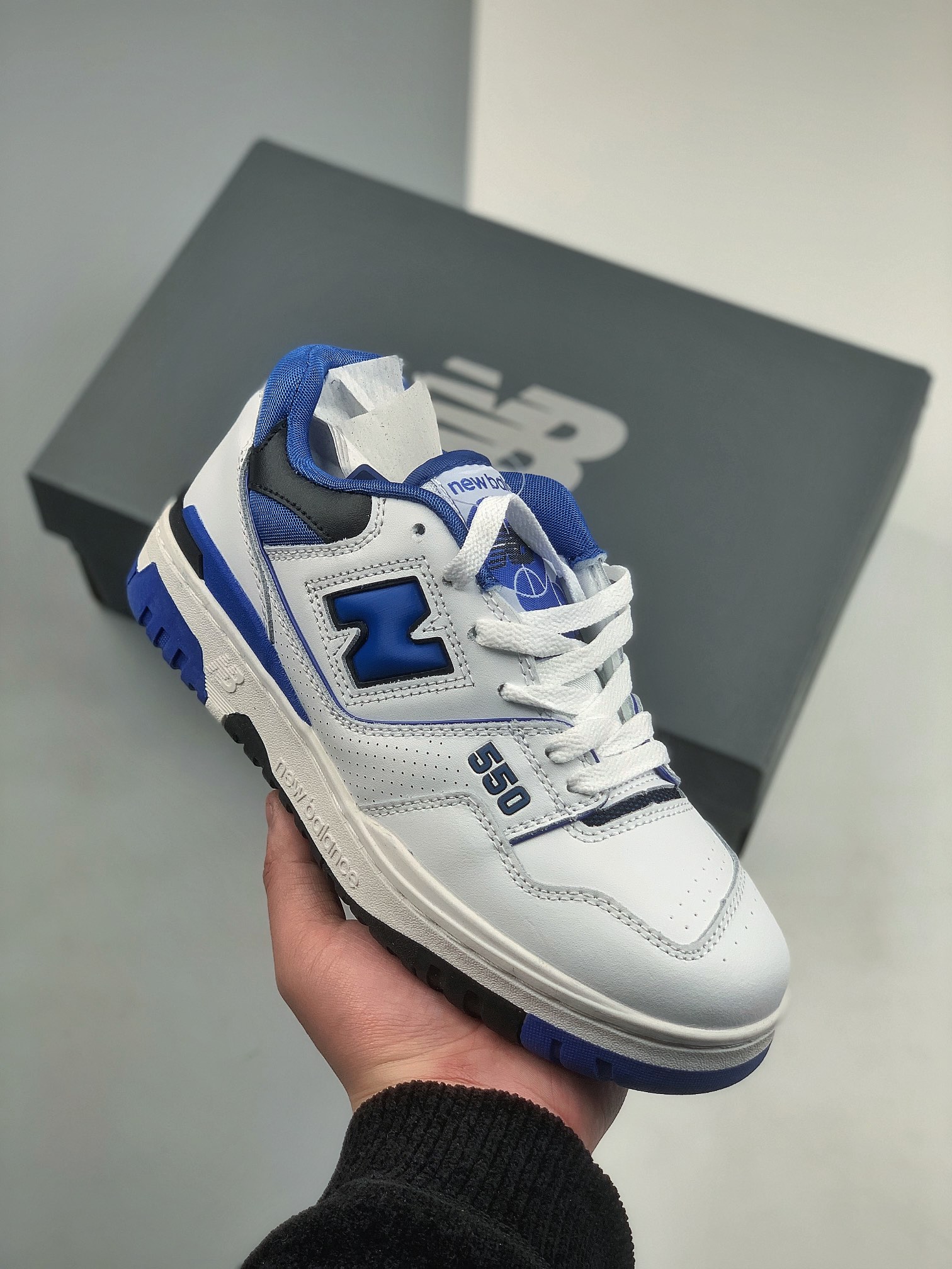 New Balance 550 White Blue - vstockx