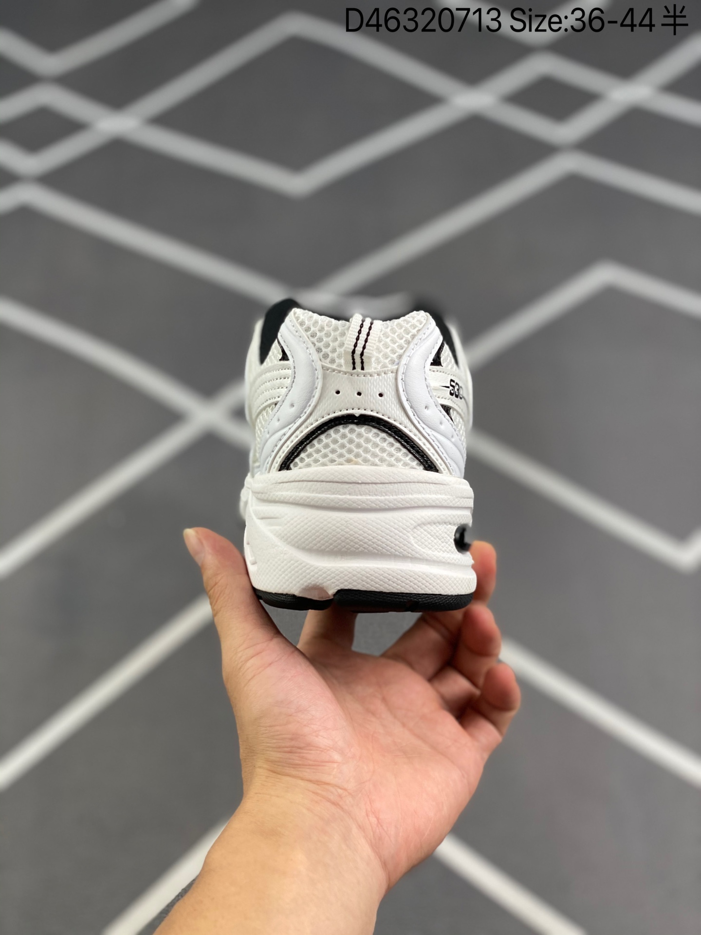 New Balance 530 White Black Details - vstockx
