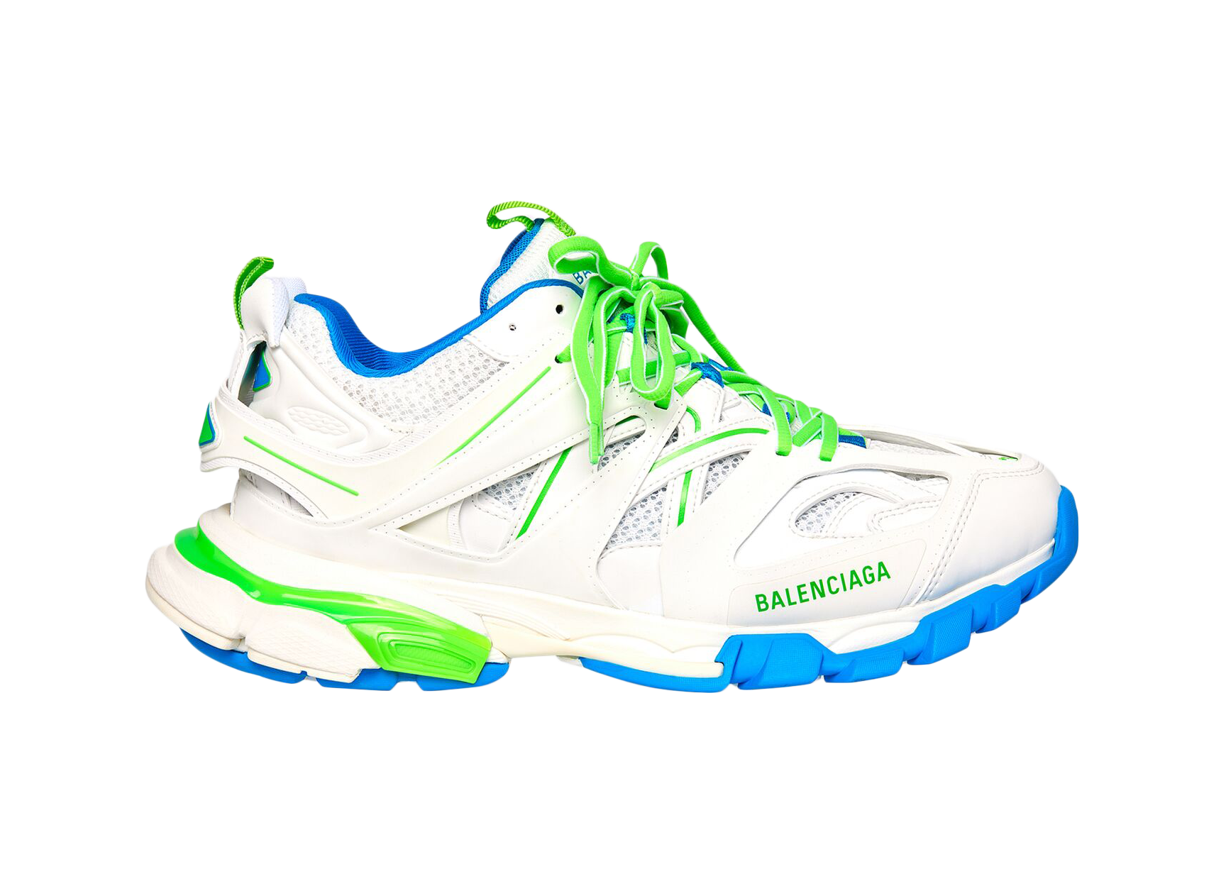 Balenciaga Track White Blue Green - vstockx