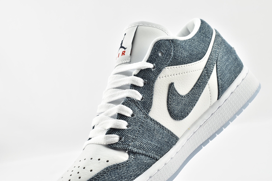 Jordan 1 Retro Low Canvas White Denim (W) - vstockx