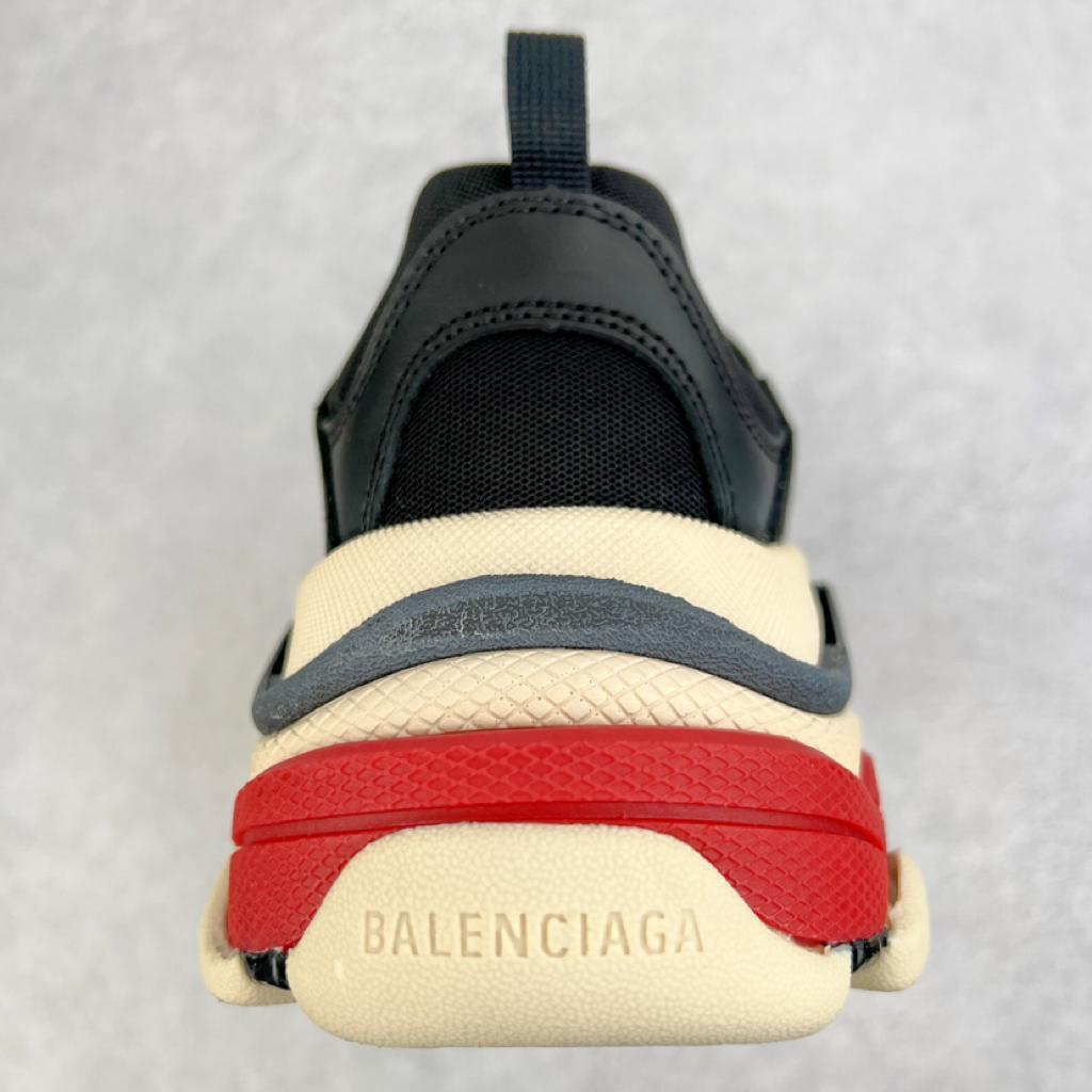 Balenciaga Triple S Black White Red (2018 Reissue) - vstockx