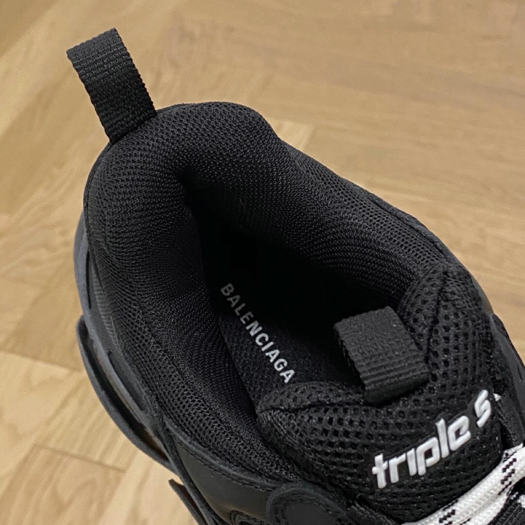 Balenciaga Triple S Clear Sole Double Black (W) - vstockx
