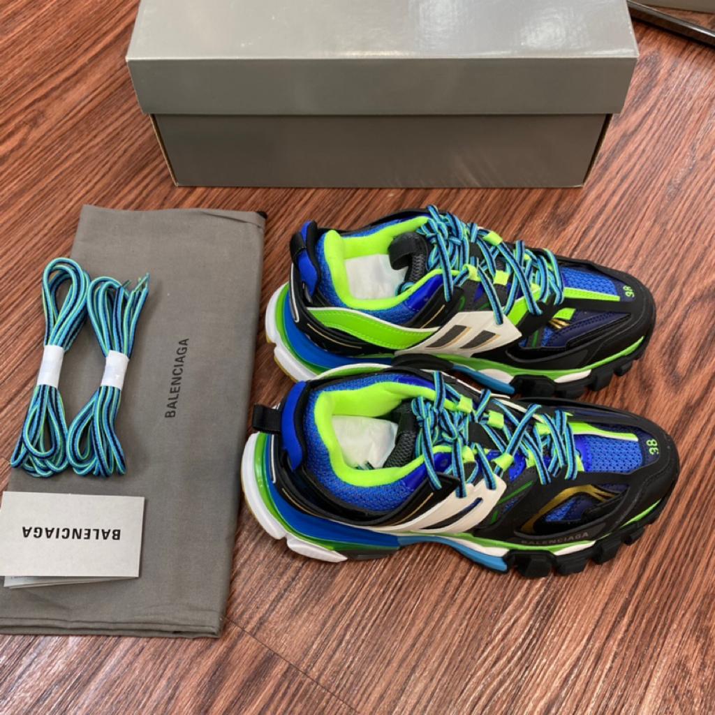 Balenciaga Track Green White Blue - vstockx