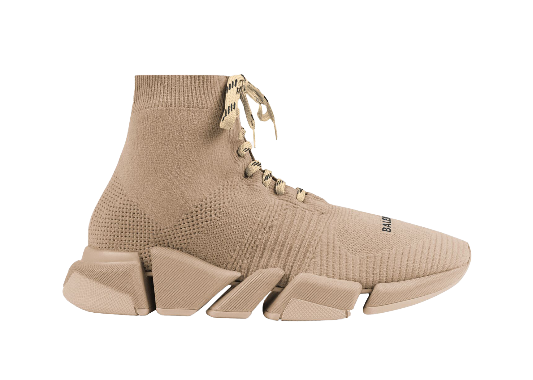 Balenciaga Speed 2.0 Lace Up Beige - vstockx