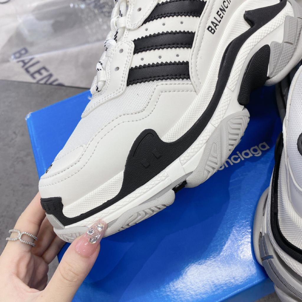 Balenciaga x adidas Triple S White Black - vstockx