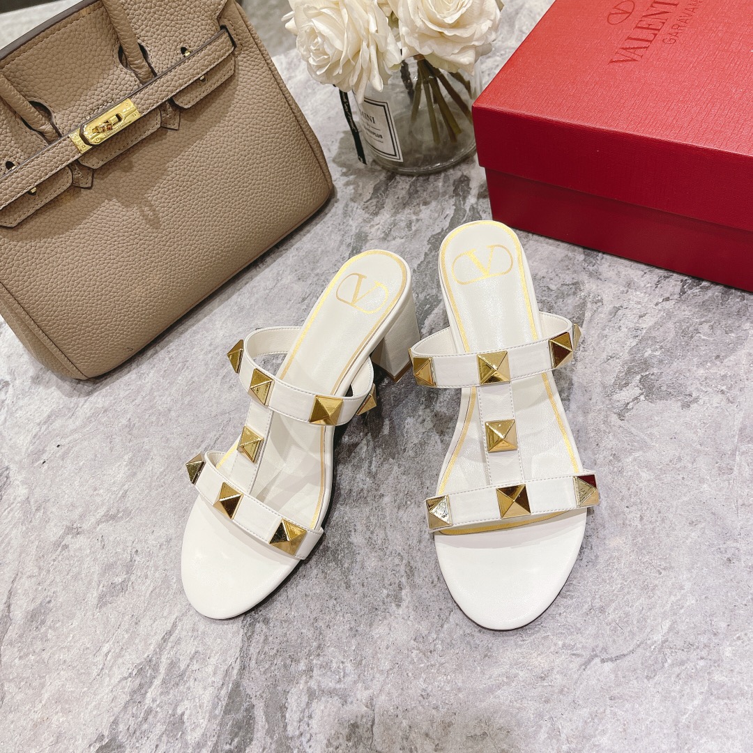 VALENTINO GARAVANI ROMAN STUD HEEL 6CM WOMEN 8 - vstockx