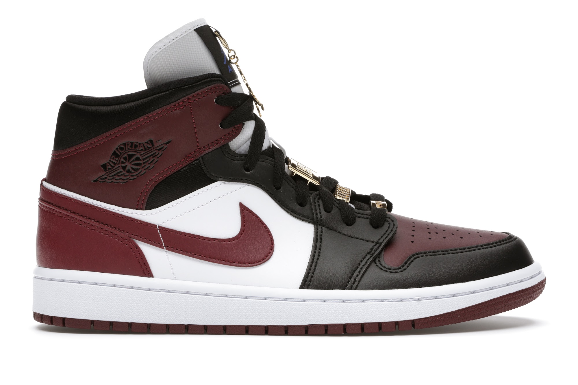 Jordan 1 Mid SE Black Dark Beetroot (W) - vstockx