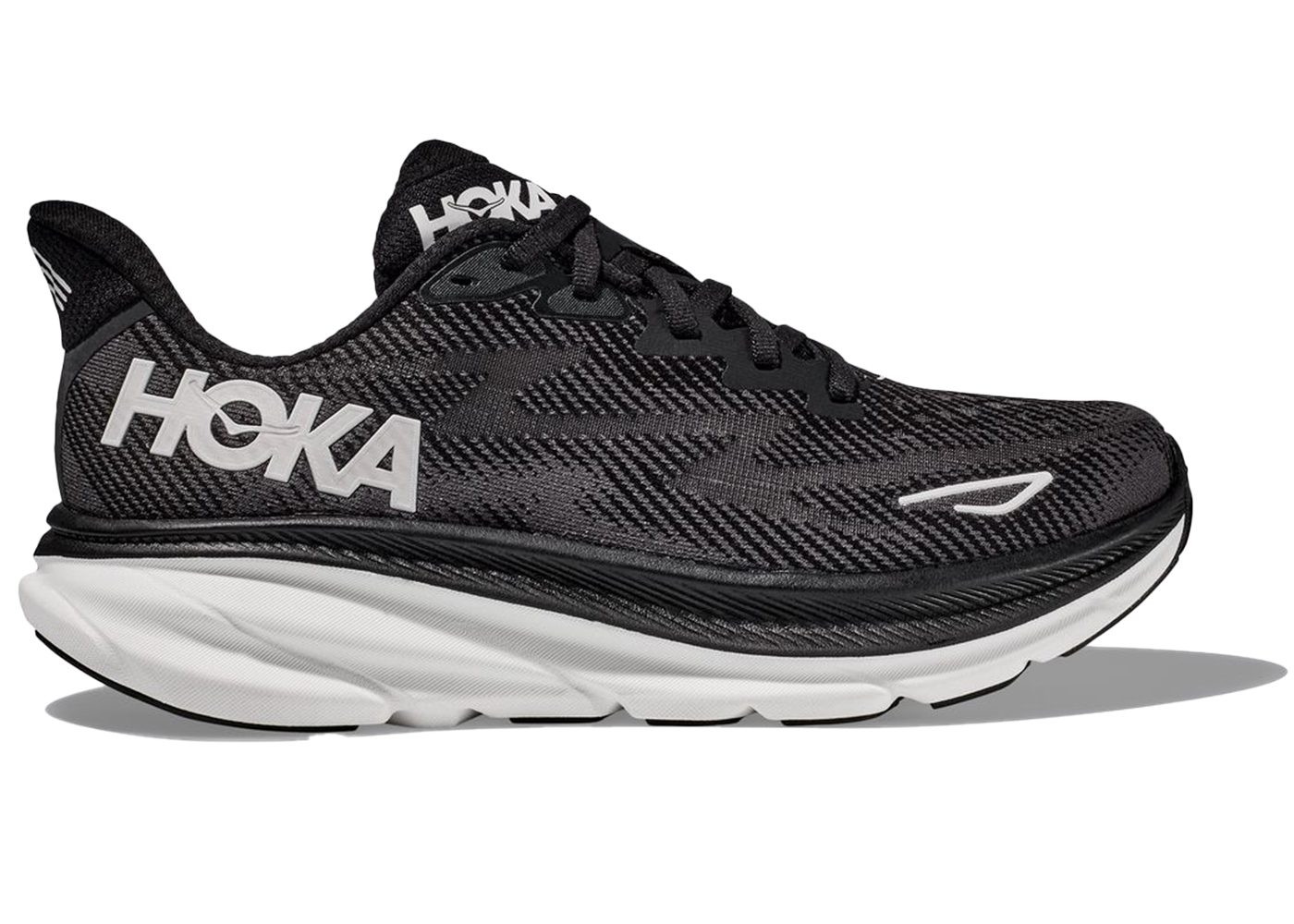 Hoka One One Clifton 9 Black White (Women's) - vstockx