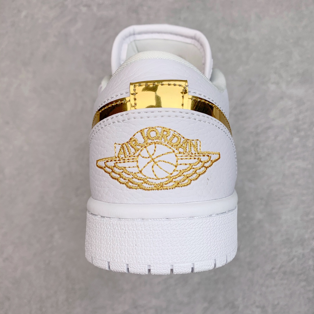 Jordan 1 Low White Metallic Gold (W) - vstockx
