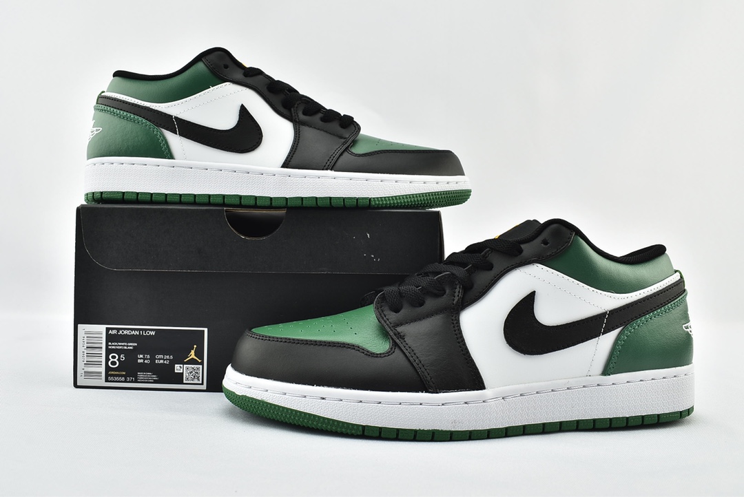 Jordan 1 Low Green Toe - vstockx
