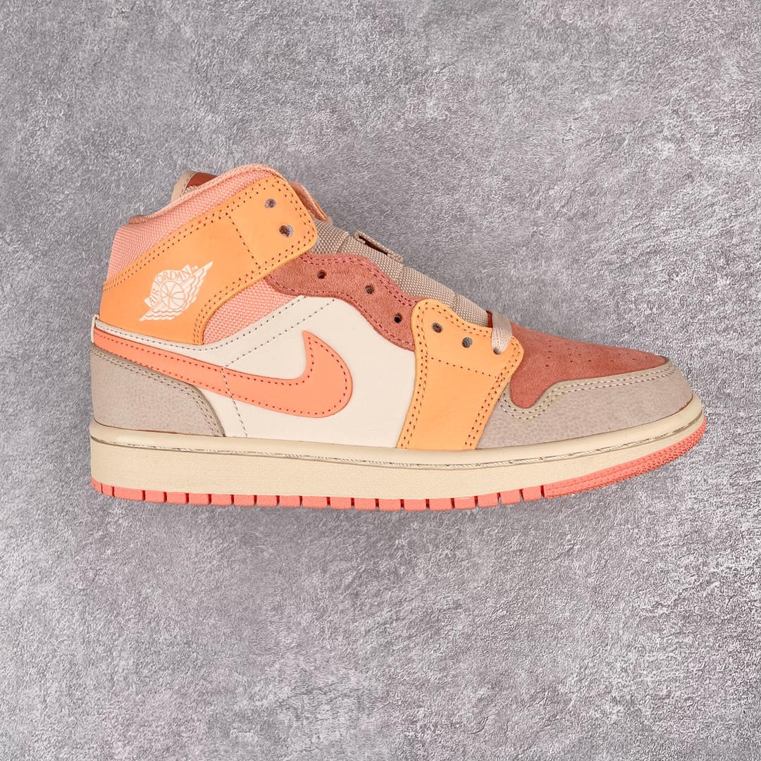 Jordan 1 Mid Apricot Orange - vstockx