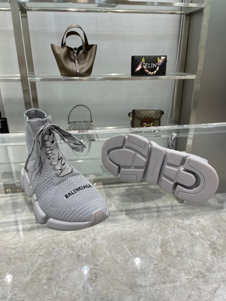 Balenciaga Speed 2.0 Lace Up Grey - vstockx