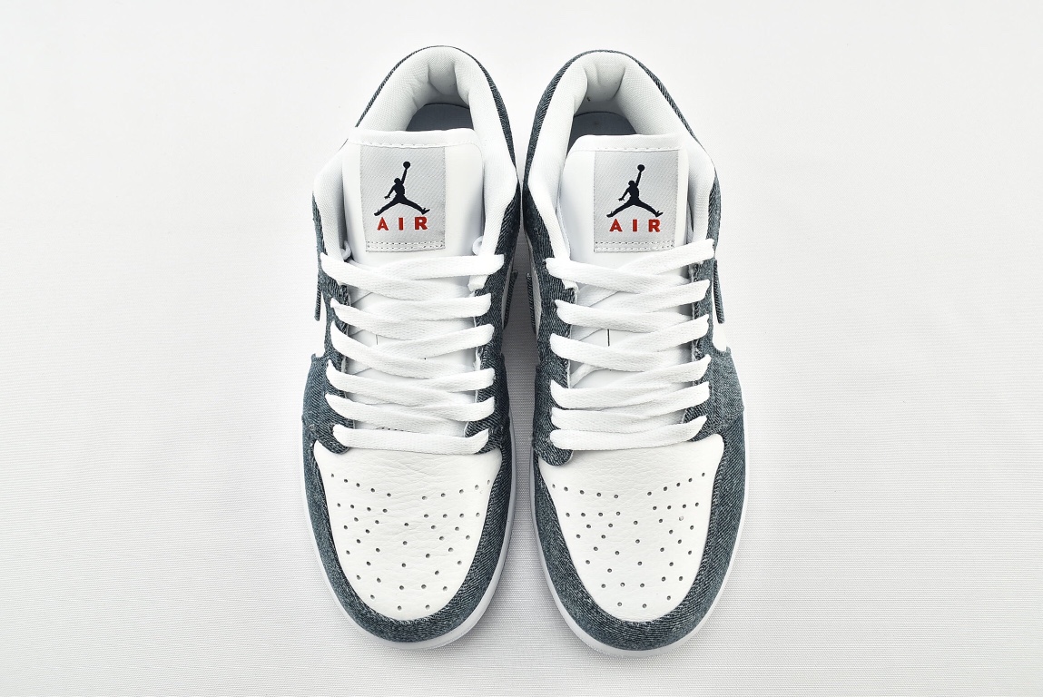 Jordan 1 Retro Low Canvas White Denim (W) - vstockx