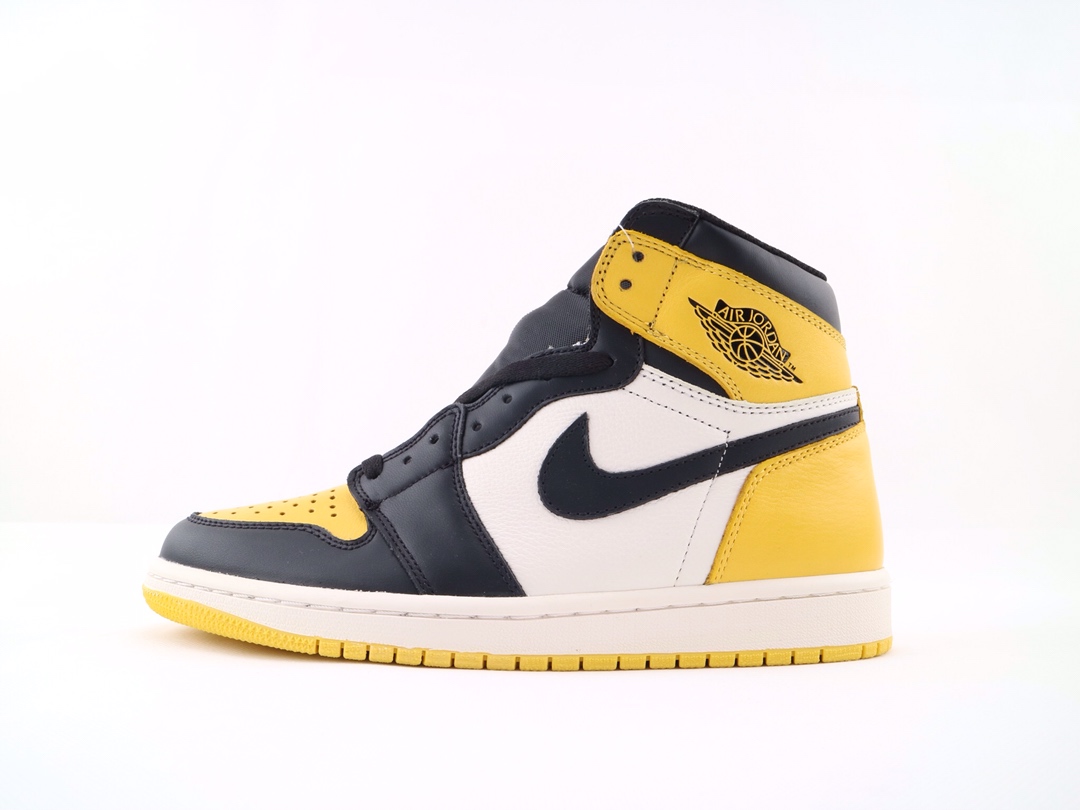 Jordan 1 Mid Yellow Toe Black - vstockx