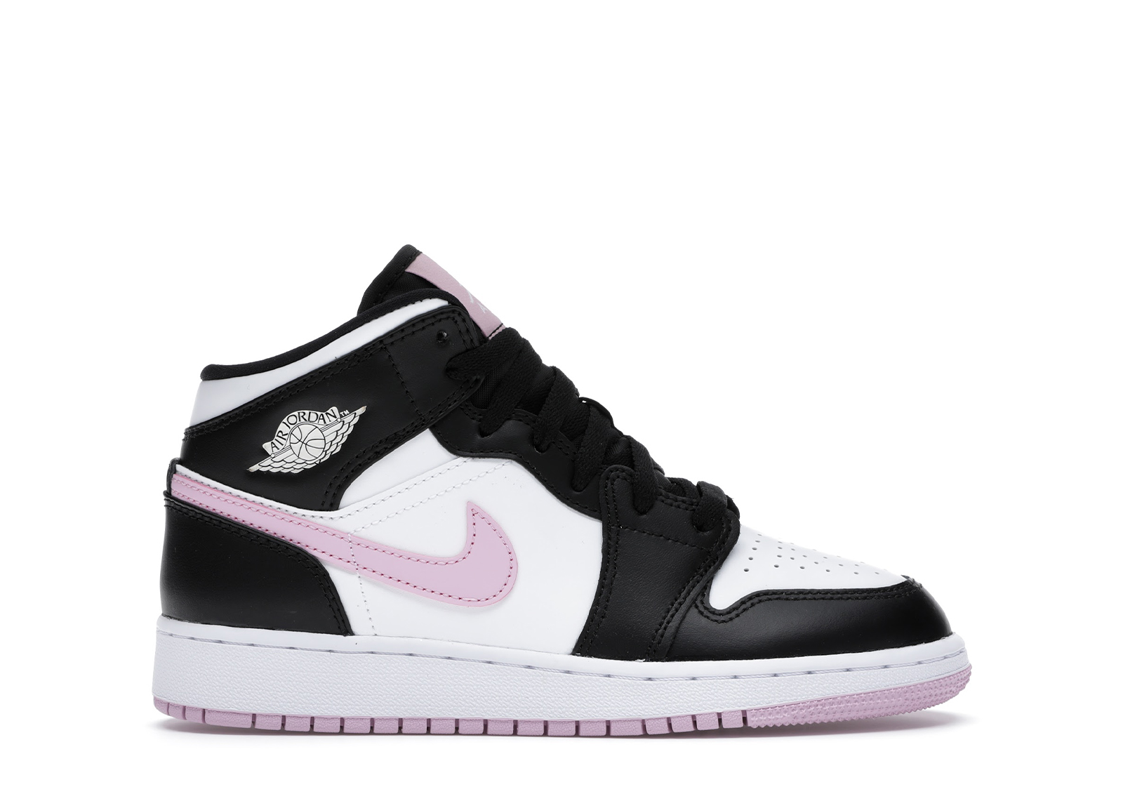 Jordan 1 Mid White Black Light Arctic Pink - vstockx