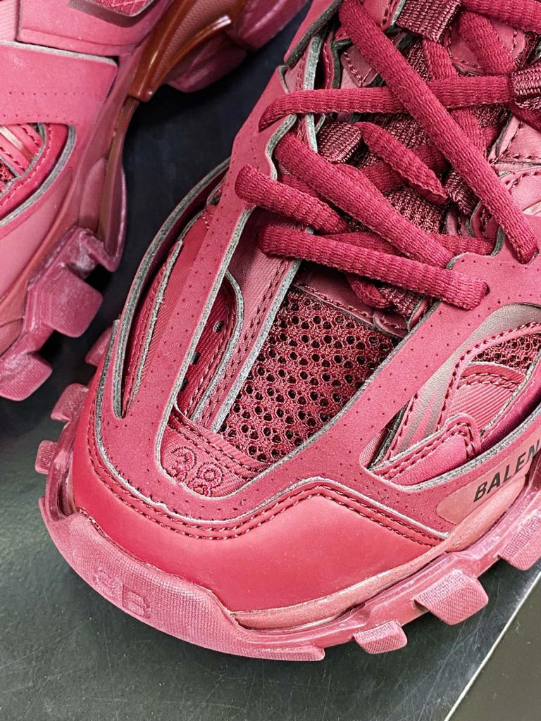 Balenciaga Track Burgundy - vstockx