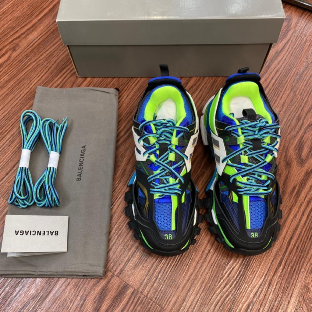 Balenciaga Track Green White Blue - vstockx
