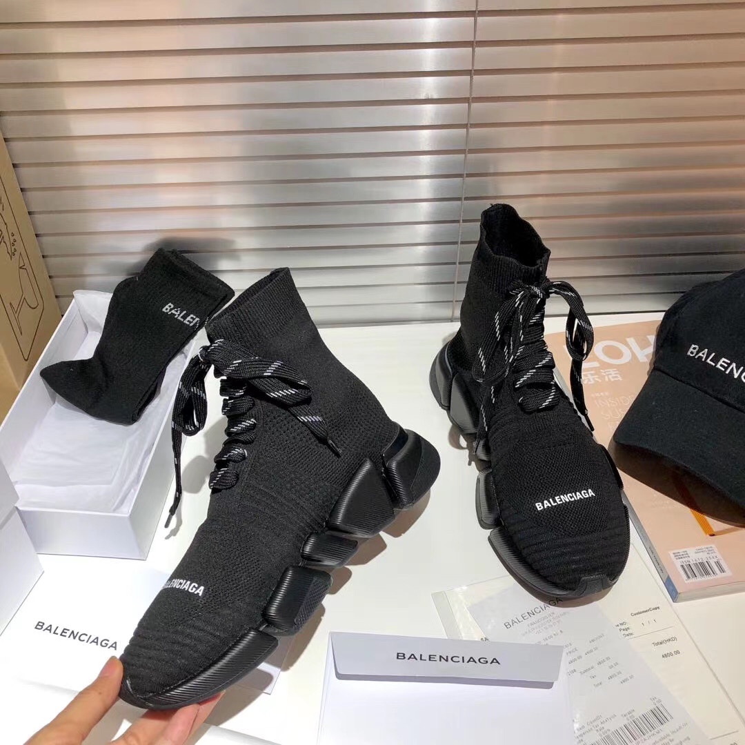 Balenciaga Speed 2.0 Lace Up Black (W) - vstockx