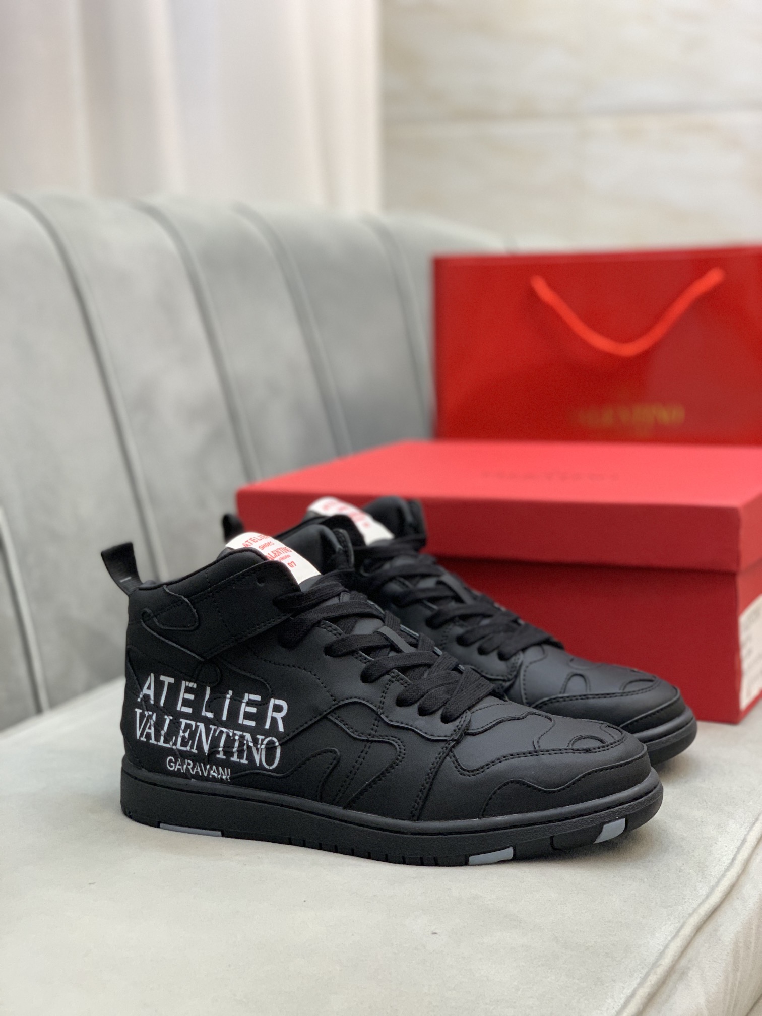 Valentino Garavani Atelier Shoes 07 Camouflage Edition Sneaker in Calfskin 1 - vstockx