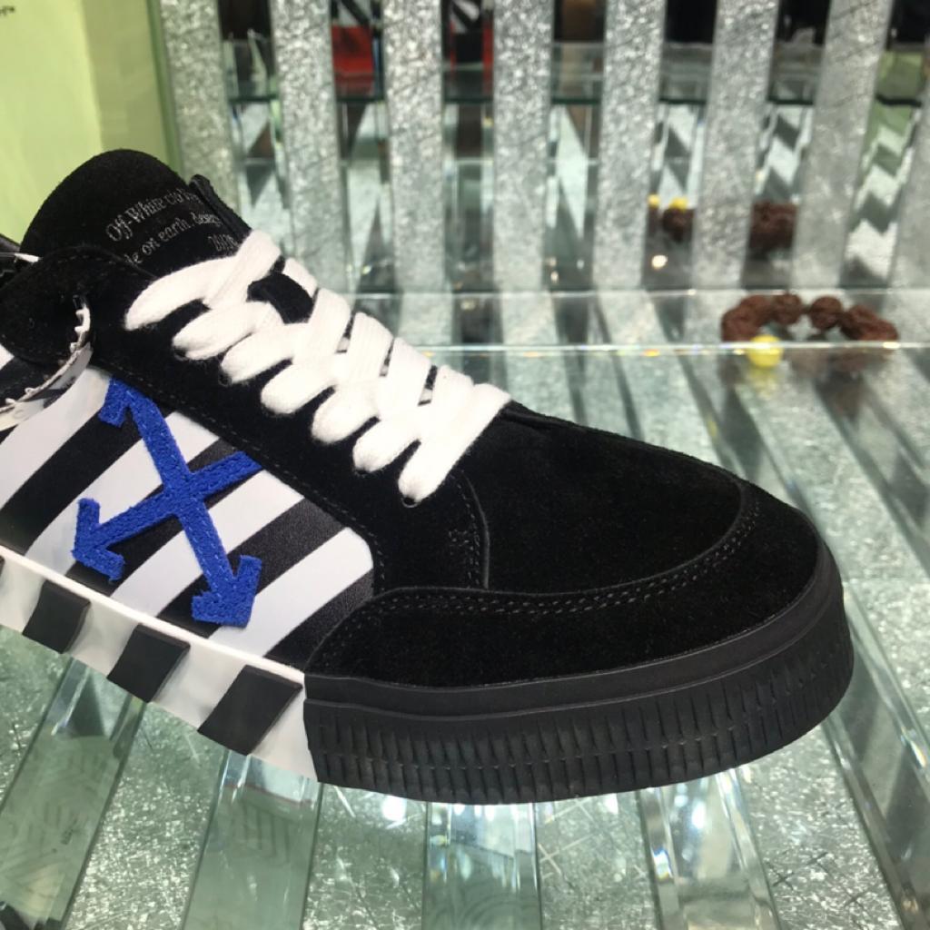 OFF-WHITE Vulc Low Black Blue Arrow - vstockx