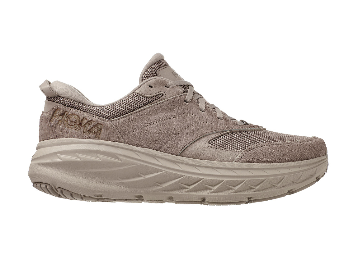 Hoka One One Bondi L Engineered Garments Taupe Cow Hair - vstockx